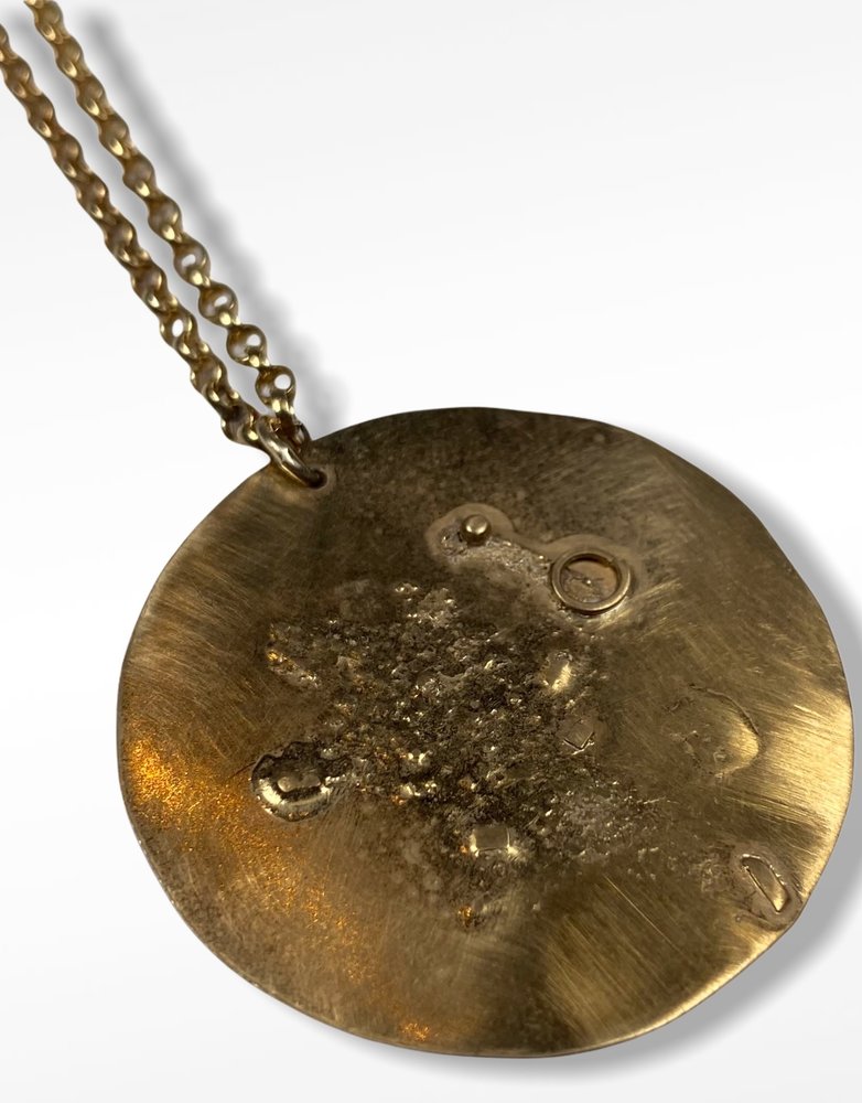 GHOST & BONESETTER Gealach Necklace - Medium Gold Pendant