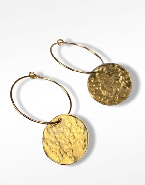 GHOST & BONESETTER Creole Gold and Silver Hoop Earrings