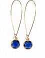 K KAJOUX Mini Zante Blue Long Earrings