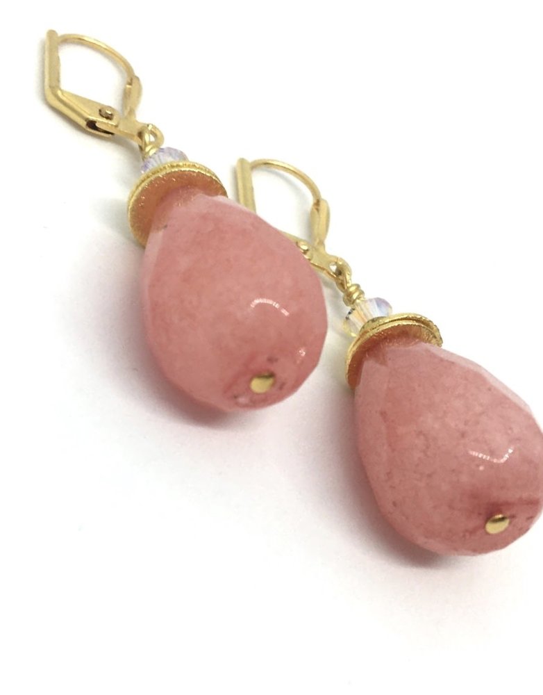 K KAJOUX Aeolian Pink Drop Short Earrings