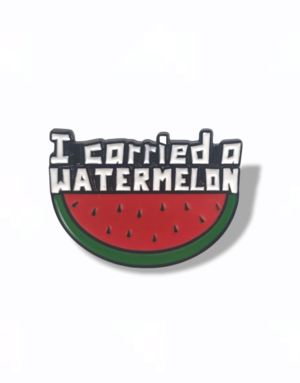 FINTAN WALL DESIGN Enamel Badge - I Carried A Watermelon