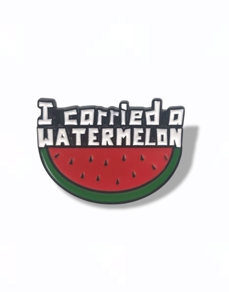 FINTAN WALL DESIGN Enamel Badge - I Carried A Watermelon