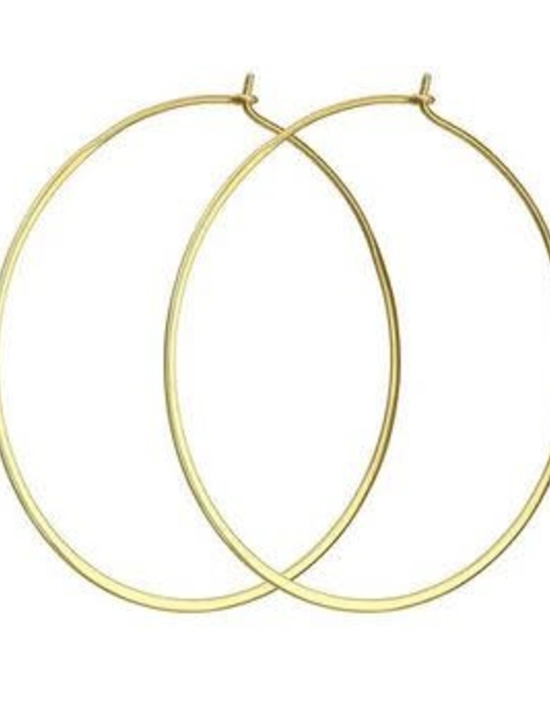 MARY K Gold Large Hoop Earrings