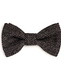 ORWELL AND BROWNE Donegal Tweed Bow Tie - Charcoal