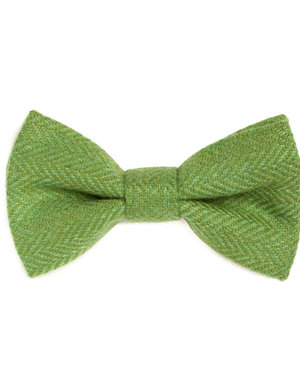 ORWELL AND BROWNE Donegal Tweed Bow Tie - Parakeet