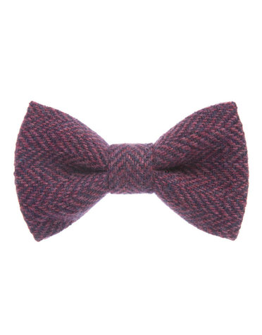 ORWELL AND BROWNE Donegal Tweed Bow Tie - Purpureal