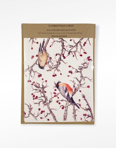 KILCOE STUDIOS Christmas Card Pack - Bullfinch on  Hawthorn