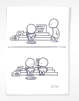 ROB STEARS A4 Print - Starving Artist