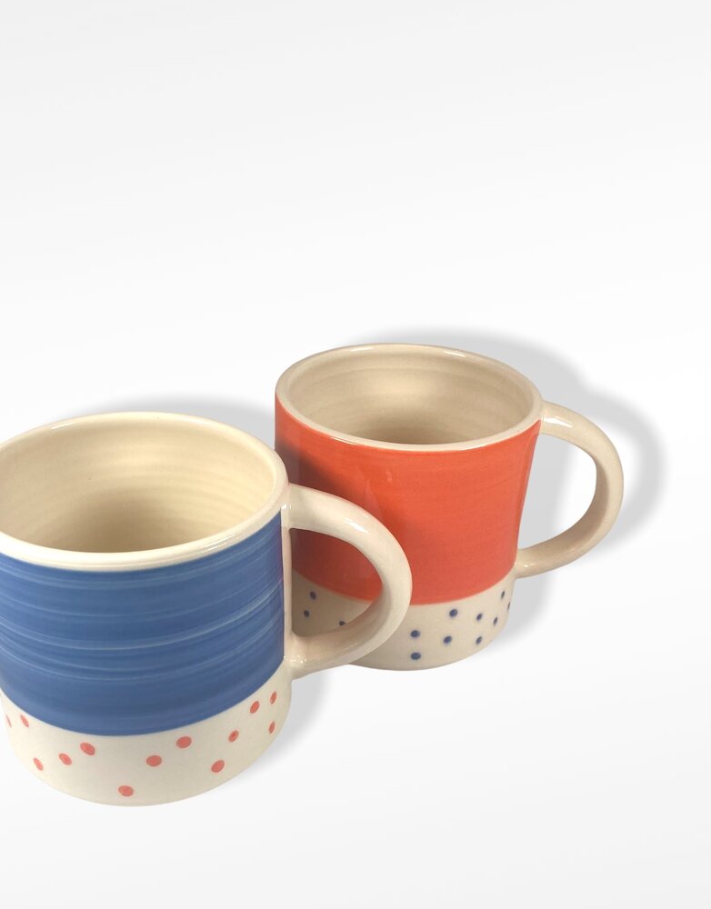 ETAOIN O'REILLY Mug - Polka Dot Blue