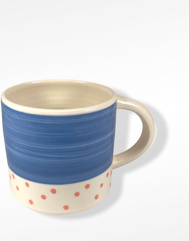 ETAOIN O'REILLY Mug - Polka Dot Blue