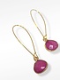 K KAJOUX Rose Jade Teardrop Long Earrings