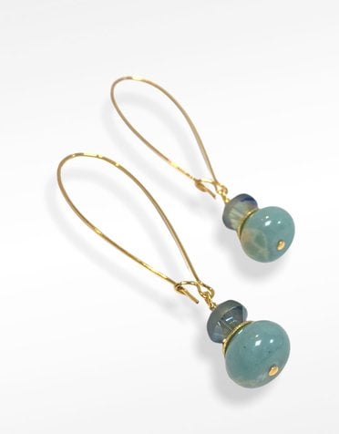 K KAJOUX Amazon Spirit Abacus Long Earrings