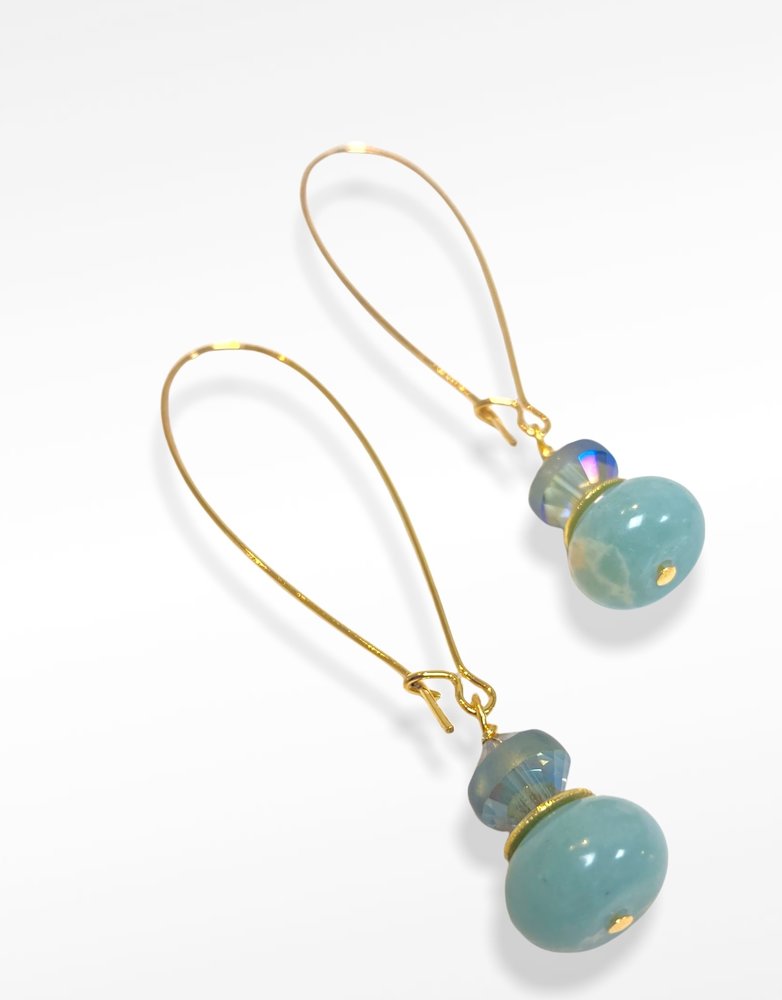 K KAJOUX Amazon Spirit Abacus Long Earrings