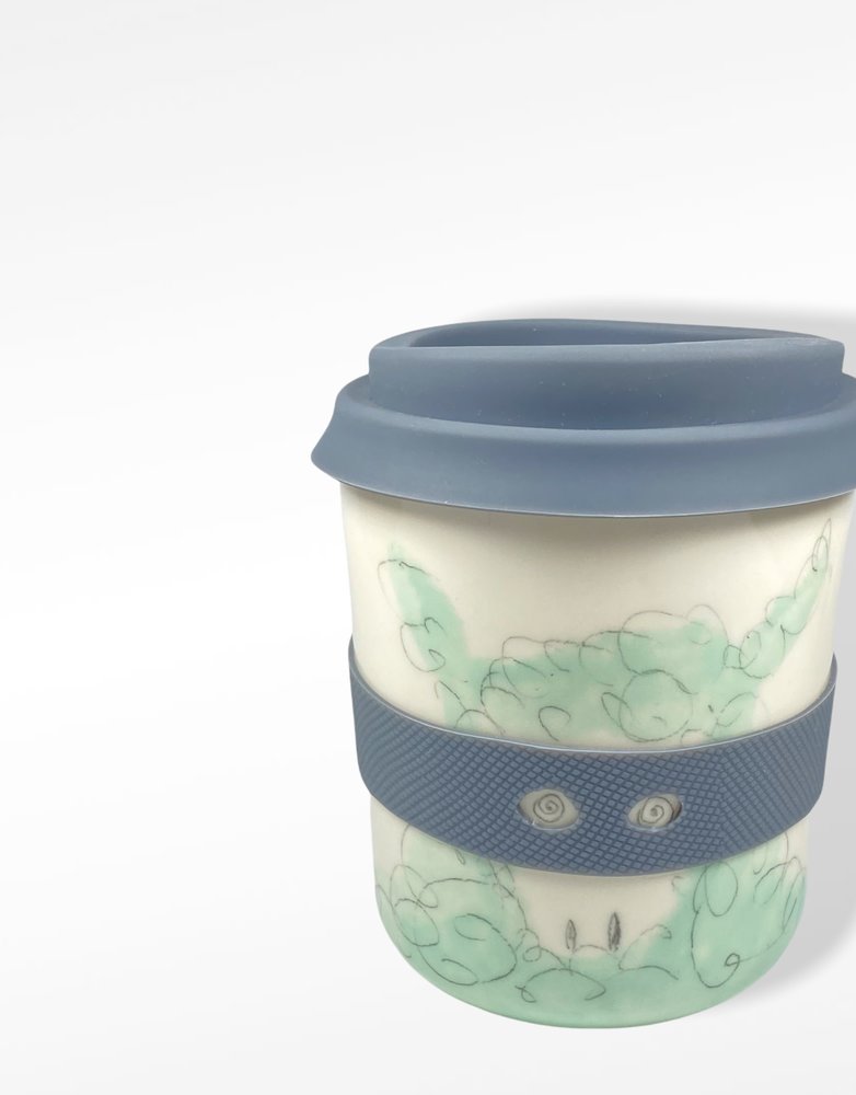 KARO ART Bandit / Superhero Porcelain  Keepcup - Sheep