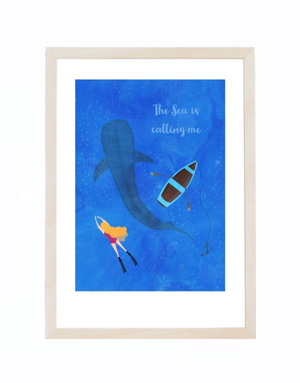 FLEUR AND MIMI A3 Print - The Sea is Calling Me