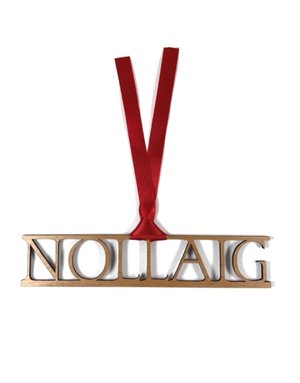 SNOW Wooden Decoration - Nollaig/Christmas