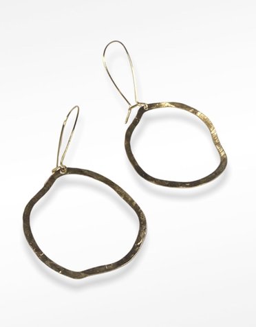 DAKIDAKI DESIGN Flo Circle Cutouts Brass Earrings