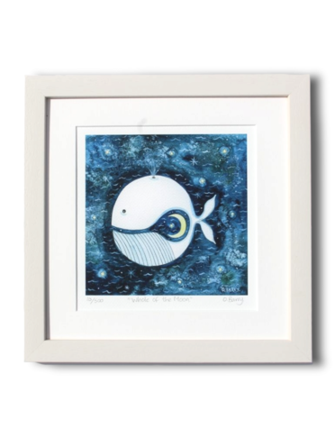 ORLA BARRY Framed Print - Whole of the Moon