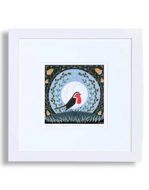 ORLA BARRY Framed Print - Robin