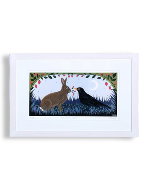 ORLA BARRY Framed Print - Raspberry Love