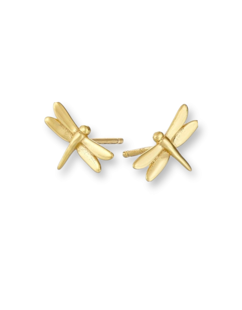MARY K Gold Dragonfly Stud Earrings