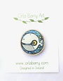 ORLA BARRY Wooden Brooch - Whale