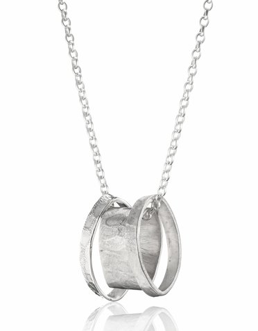 LYNSEY DE BURCA Talun Triple Necklace - Silver