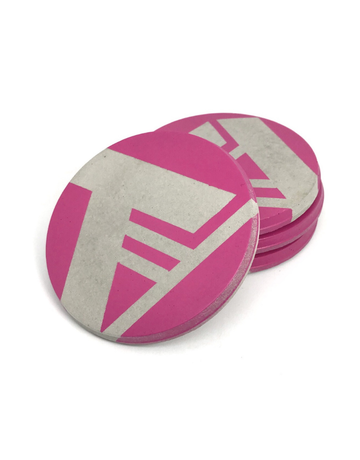 AIL+EL Concrete Coaster - Hot Magenta Pink