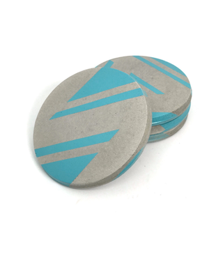 AIL+EL Concrete Coaster - Aqua Blue