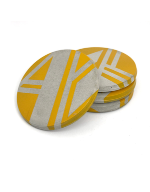 AIL+EL Concrete Coaster - Daffodil Yellow