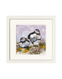 ANNABEL LANGRISH Mini Framed Print - Dancing Puffins