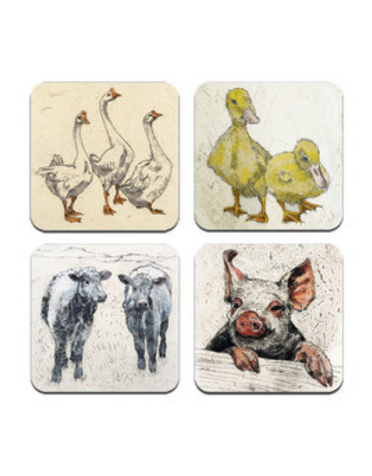 ANNABEL LANGRISH Coaster Set - Farmyard Animals