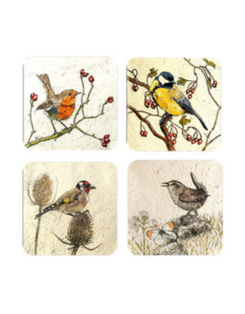 ANNABEL LANGRISH Coaster Set - Garden Birds