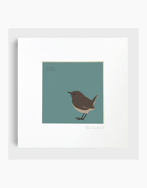 BEX SHELFORD Mounted Print - Wren