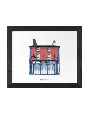 COWFIELD DESIGN Blue Note Pub Print Framed