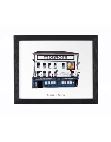 COWFIELD DESIGN Monroe's Tavern Print Framed