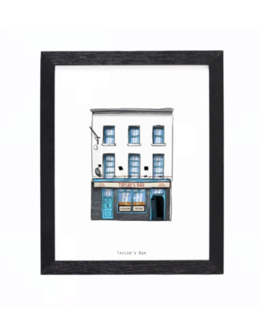 COWFIELD DESIGN Taylor's Bar Print Framed