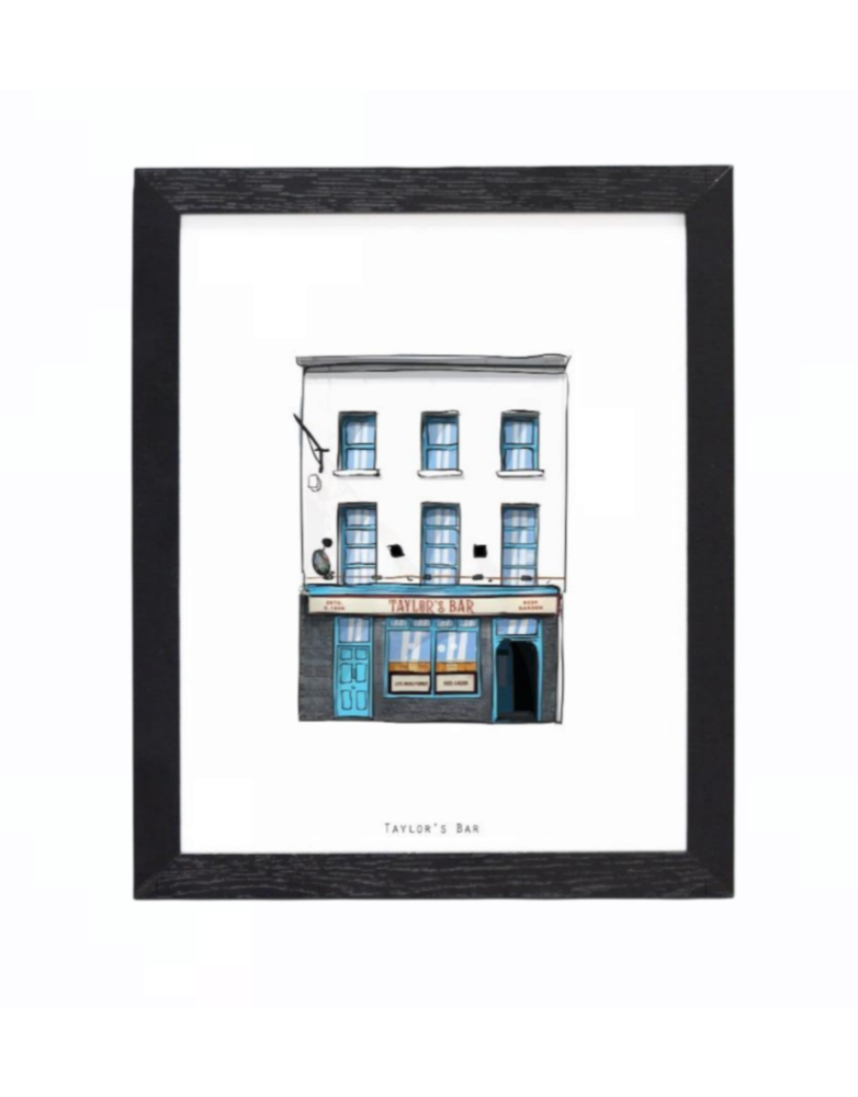 COWFIELD DESIGN Taylor's Bar Print Framed