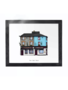 COWFIELD DESIGN Dew Drop Pub Print Framed