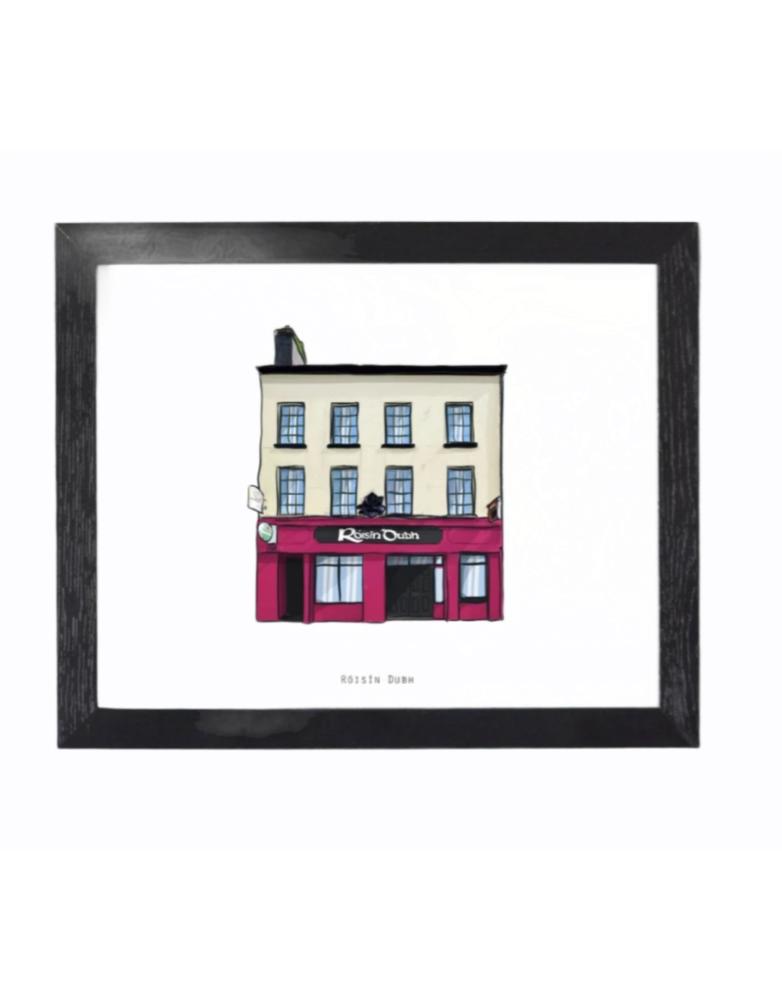 COWFIELD DESIGN Roisin Dubh Pub Print Framed