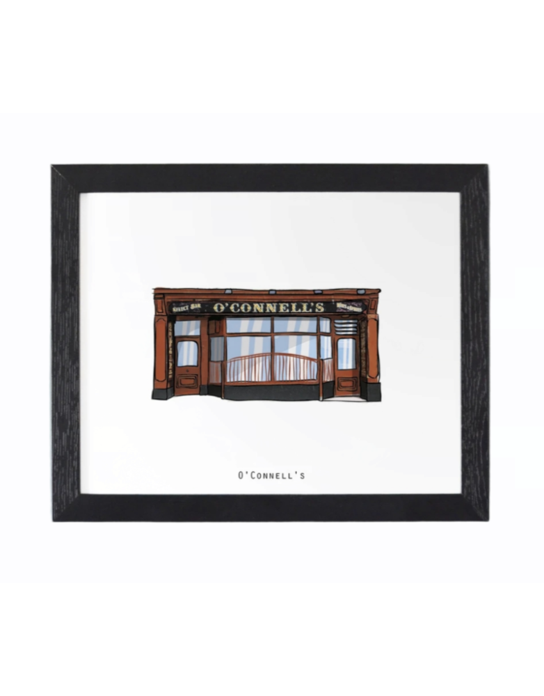 COWFIELD DESIGN O'Connell's Pub Print Framed