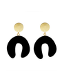 SHOCK OF GREY Damian's Doodle Earrings - Black