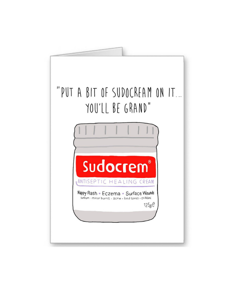 FINGERDOODLES Card - Get Well Sudocream