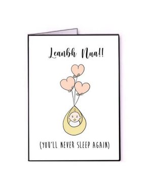 FINGERDOODLES Card - Leanbh Nua Sleep