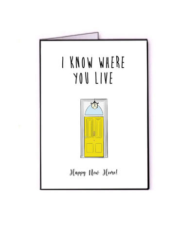 FINGERDOODLES Card - I Know Where You Live