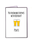 FINGERDOODLES Card - Birthday Pints