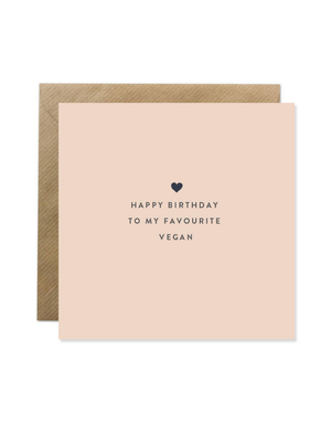 BOLD BUNNY Card - Vegan Birthday