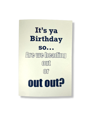 MY SHOP COLLECTION Card - Birthday Going Out