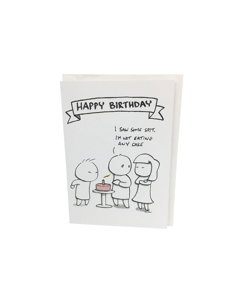 ROB STEARS Card - Happy Birthday Spit