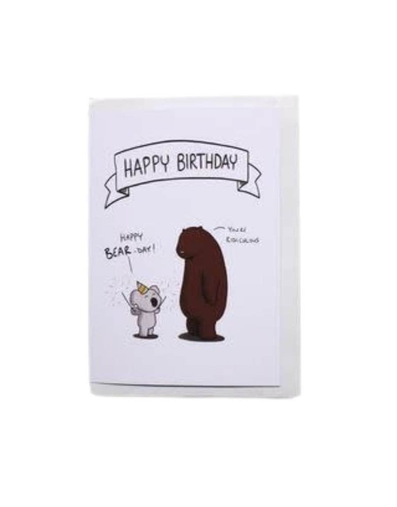 ROB STEARS Card - Happy Birthday Bear